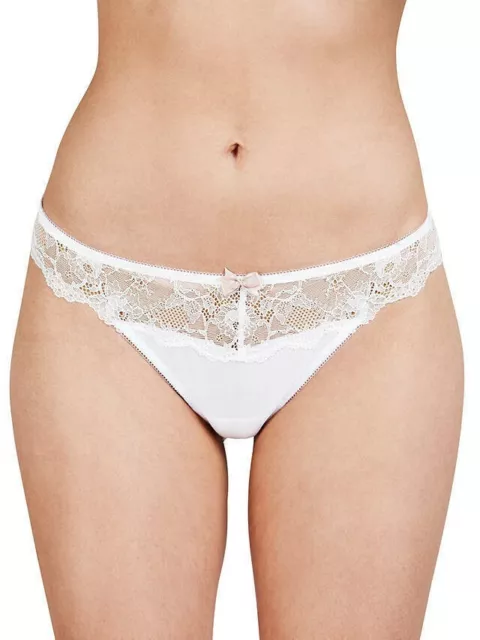 John Lewis Genevieve Thong White Size 16 New with Tags Free P&P UK