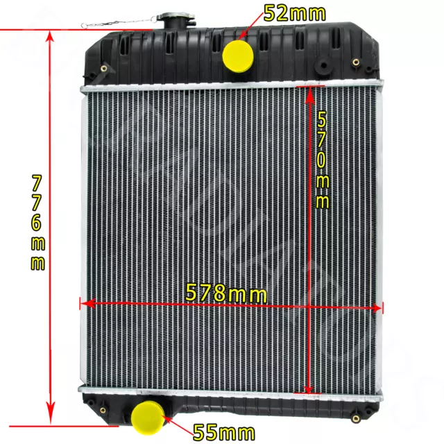 2485B283 Perkins Generator Radiator For Perkins 1006-6T Stationary Engine