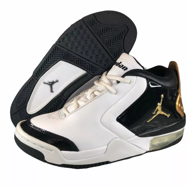 JORDAN BIG FUND Premium GS Size 4.5Y White Metallic Gold Black BV6434 107 23.76 PicClick UK