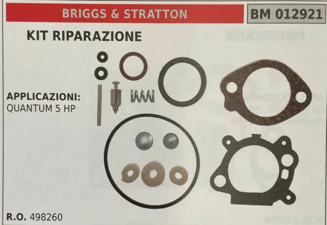 Membrana/Kit Riparazione Briggs & Stratton Bm012921
