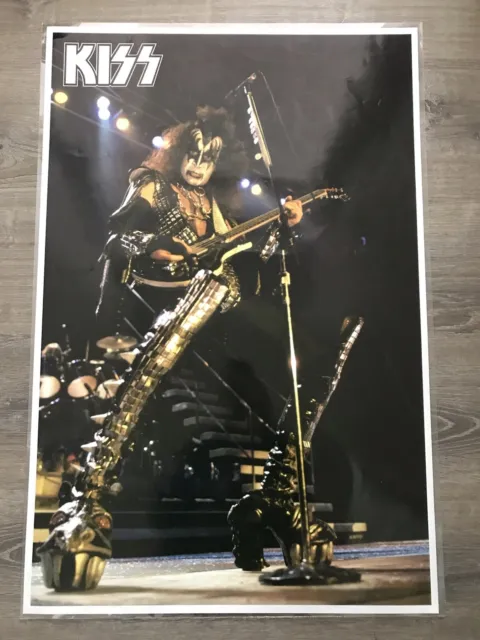 Kiss 1977 1978 God Of Thunder Love Gun Alive Ii Large Gene Simmons Poster Print