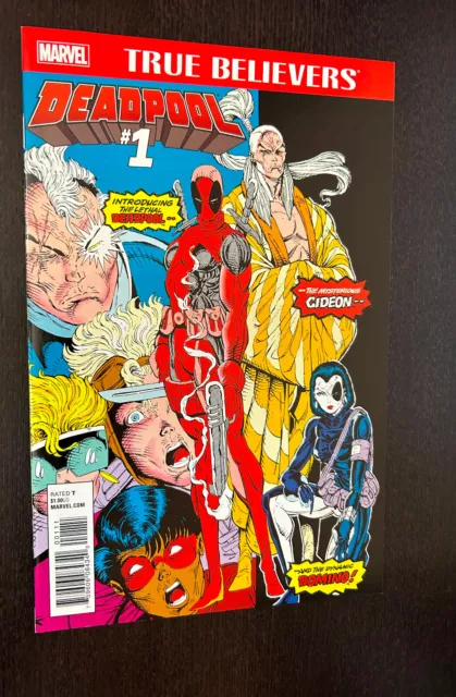TRUE BELIEVERS DEADPOOL #1 (Marvel Comics 2016) -- New Mutants #98 -- NM