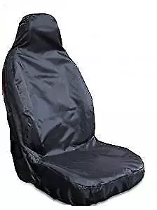 For Citroen Dispatch 2007 On - Heavyduty Black Drivers Van Seat Cover Waterproof