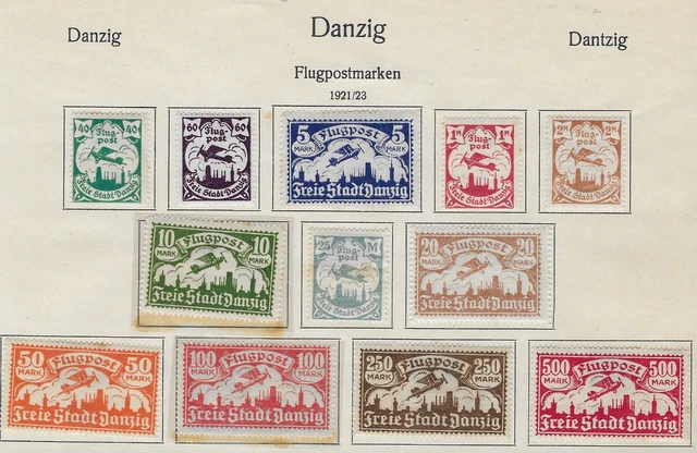 Danzig Sammlung ( gestempelt / Falz)  bitte ansehen / 45015 / #  220 6