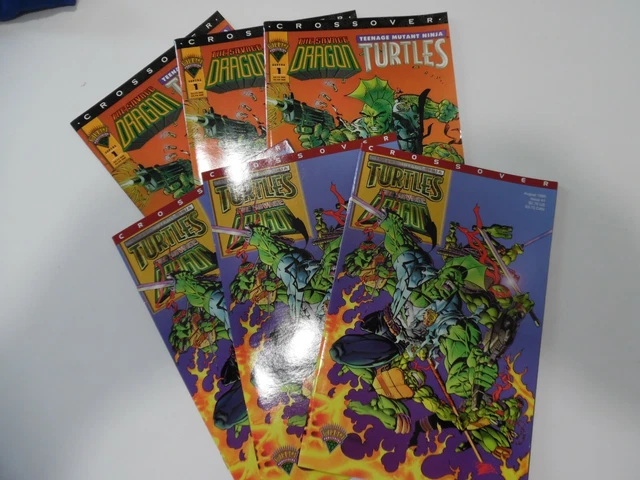 Teenage Mutant Ninja Turtles Savage Dragon #1 Crossover - 1993 / 1995 - LOT OF 6