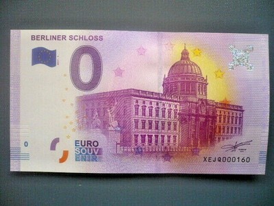 2017 Allemagne 3 BILLET TOURISTIQUE 0 EURO BERLINER SCHLOSS 
