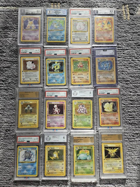 1. EDITION BASE Set! Komplette Edition 102/102! 16 Holos PSA! Guter ...
