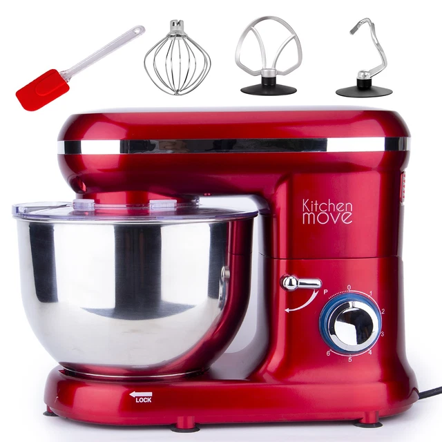 Robot Pâtissier Boulangerie Cuisine Ménager Multifonction Bol 6 5 L 6 Vitesses Mpm Mrk 19 Noir Inox  5903151018458