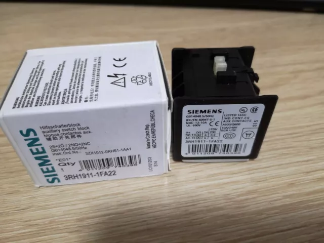 1PC New Siemens 3RH1911-1FA22 Auxiliary Contact  Free Shipping 3RH19111FA22