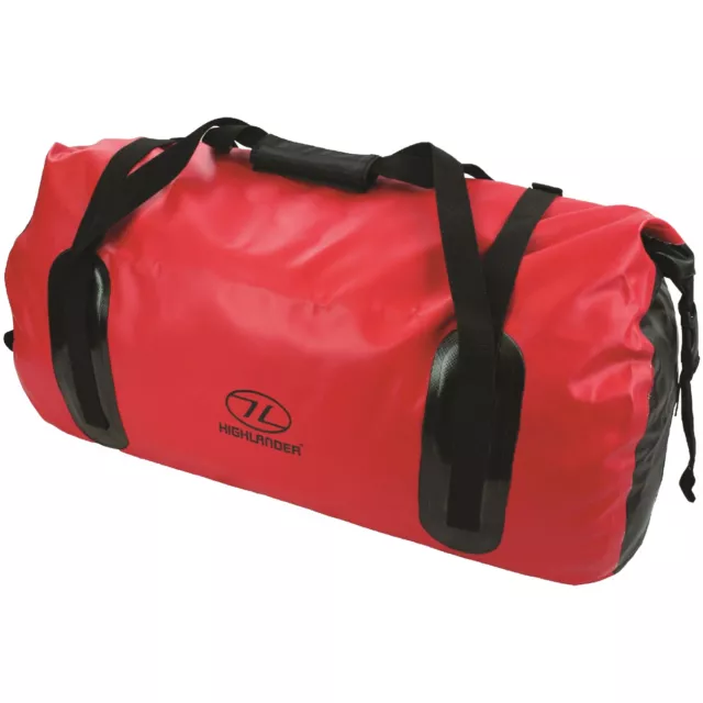 Highlander Mallaig Drybag Duffle 35L Bolsa Senderismo Trekking Impermeable Rojo