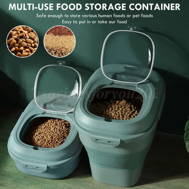 Collapsible Dog Food Storage Container 50lbs Pet Large Pet Food Storage Airtight
