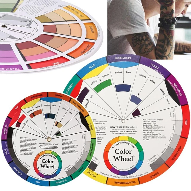ARTISTS POCKET MIXING Artist Colour Wheel Guide Color Wheel Tattoo