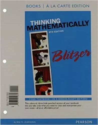 Thinking Mathematically, Books a la carte Edition (6th Edition) - GOOD