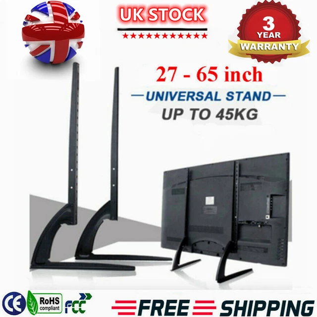 UNIVERSAL TABLE TOP Tv Stand Riser Base Pedestal Mount Bracket 27" 65