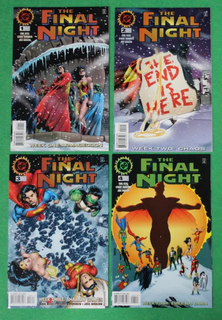 "The Final Night" Lot - 4 Issues #1 - #4 - 1996 -High Grade Modern Age Dc Comics