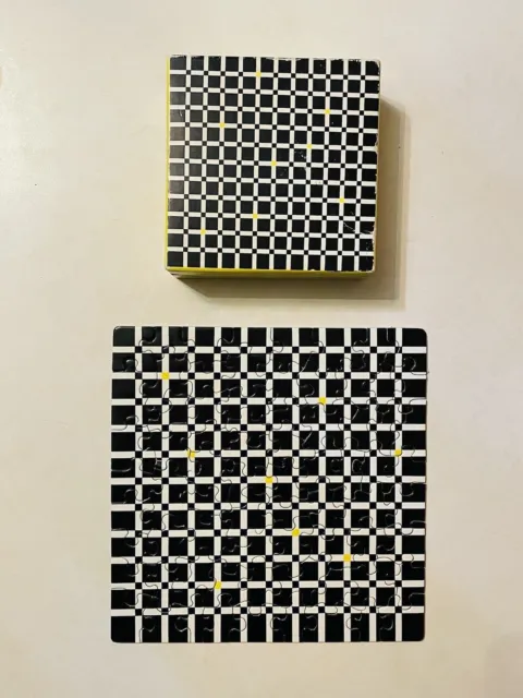 Marcel Barbeau Springbok Mini Puzzle Ma Cherie 1970s Square Geometric Art VTG