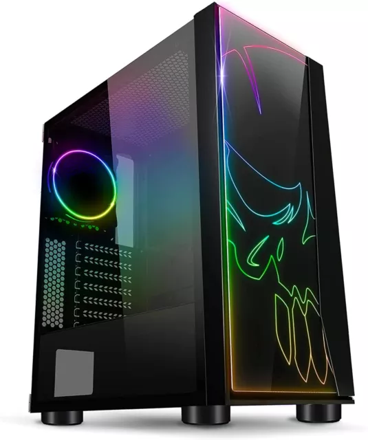 BOÎTIER PC GAMER en Verre trempé TALIUS Chronos Noir 3