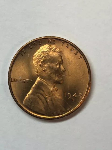 1948 S Lincoln Wheat Penny Cent BU UNC MS BRILLIANT UNCIRCULATED