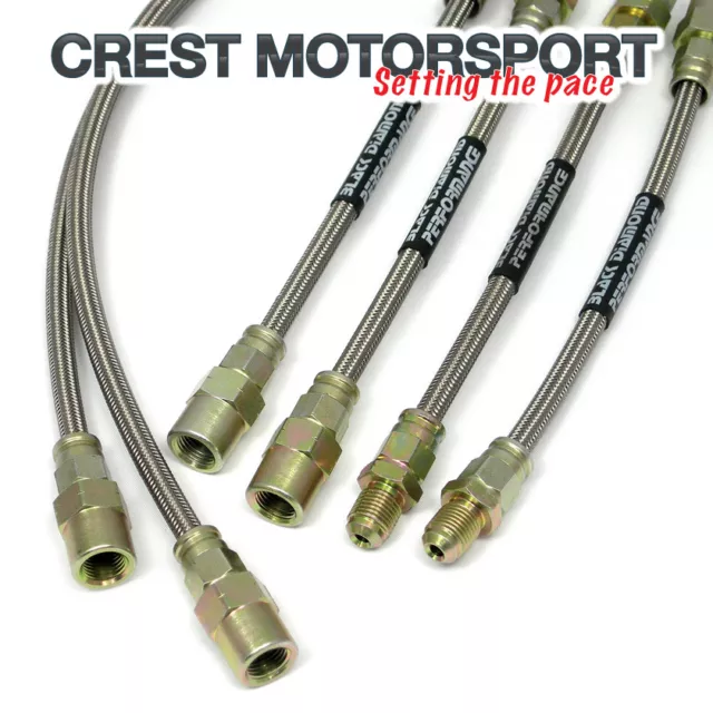 OPEL Manta 1.8 & 2.0 GTE 1979-87 BLACK DIAMOND Brake Hoses DHK462