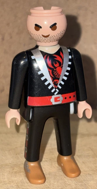 Figurine Playmobil Geobra 1990 – Homme Chantier N5857 – Miniature Vintage Collection