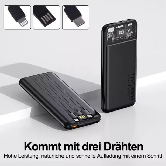 500000mAh Powerbank Externer Akku Ladegerät ZusatzAkku USB Für alle Handy