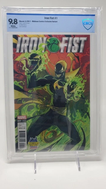Iron Fist #1 9.8 CBSC NOT CGC Midtown J Scott Campbell JSC Variant Marvel Comics