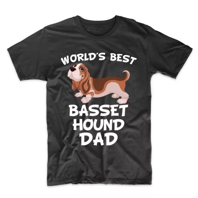 World's Best Basset Hound Dad Dog Owner T-Shirt