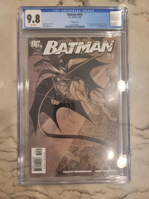 Batman #655 (2006, DC) CGC 9.8 NM/MT 1:10 Kubert Variant 1st App Damian Wayne
