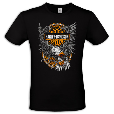 Maglietta uomo Harley Davidson Eagle idea regalo t shirt moto biker