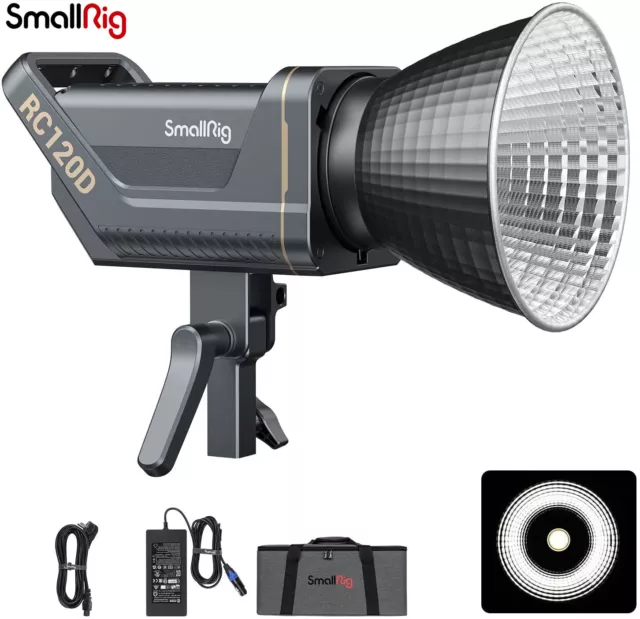 SmallRig RC 120D COB Daylight Point-Source LED-Videoleuchte 62600 Lux 3612