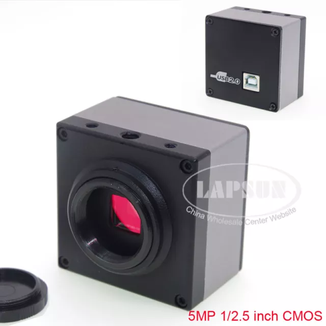 USB 2.0 High Speed 5MP 1080P Video FHD HD C-mount Industrial Microscope Camera A