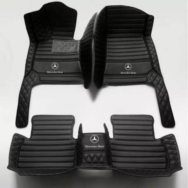 For Mercedes Benz Car Floor Mats Waterproof Luxury Carpets Mats All Model Custom