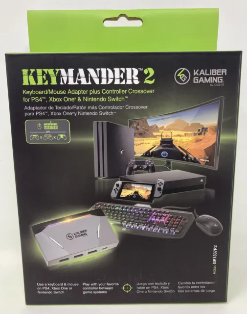 IOGEAR KeyMander 2 Keyboard/Mouse Adapter Plus Controller Crossover for PS4 Xbox