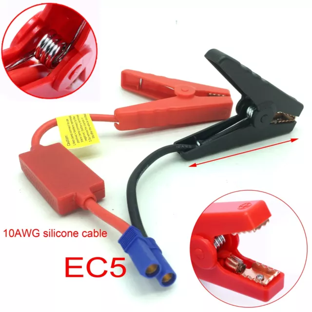 Clamp Booster Battery clip Connector Emergency Jumper Cable for 12V Car Starter