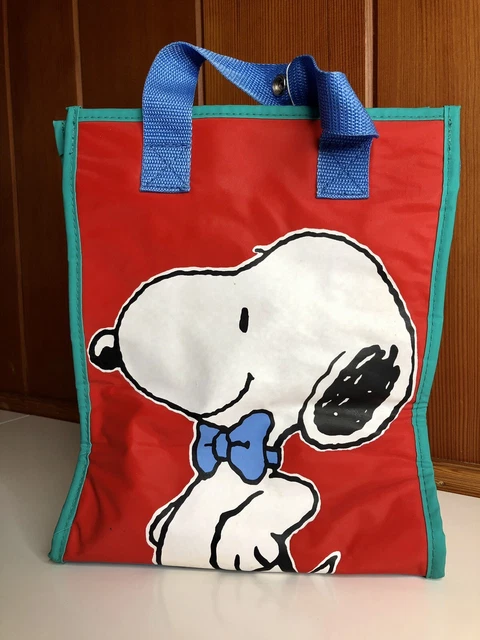 Vintage Quiltex Peanuts Snoopy Baby Diaper Lunch Bag Syndicate Bottle Holders