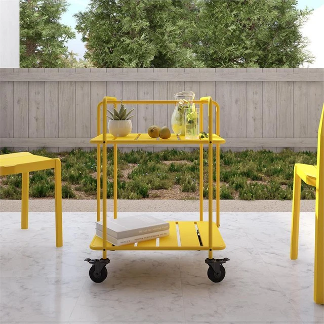 Novogratz Poolside Gossip Collection Penelope Outdoor/Indoor Cart in Yellow Novogratz Poolside Gossip Collection Penelope Outdoor/Indoor Cart in Yellow