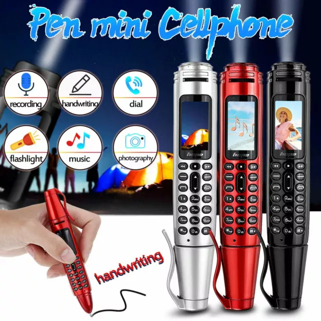 SERVO Pen mini Cellphone 0.96'' Tiny GSM Dual-SIM Camera Flashlight mini A3GS