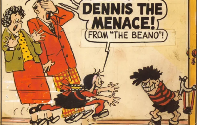 Beano Dennis The Menace Comic Postcard  Large Size Unused Very Good