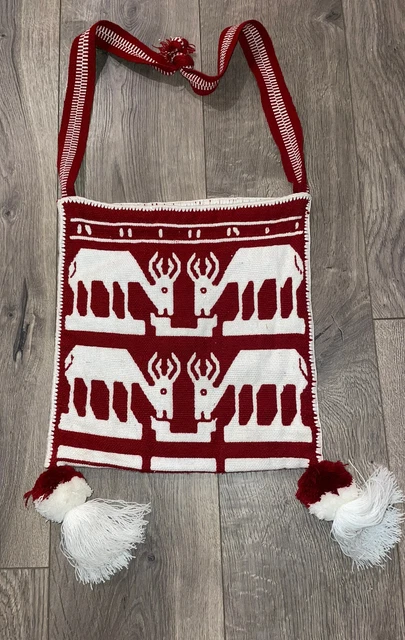 Mexican Huichol Woven’s Authentic SHOULDER PURSE Morral Bag￼ Beautiful ￼Nayarit
