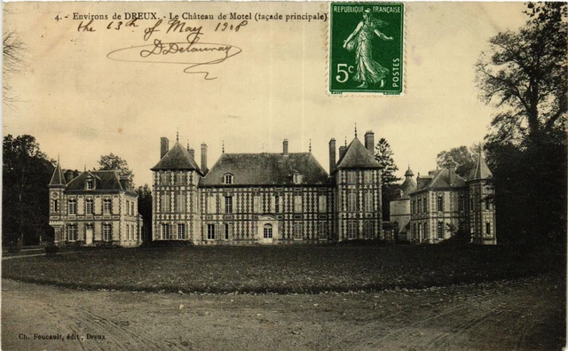 CPA AK DREUX - approx. - Le Chateau de Motel - main facade (385320)