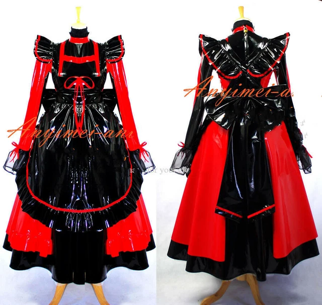 PVC CUSTOMIZABLEMAID LOCKABLE Long Dress Cosplay Costume Tailor-made. £ ...