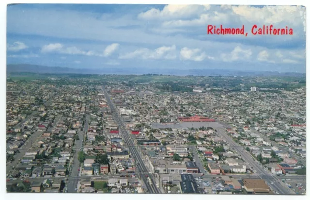 Richmond CA Aerial View Postcard ~ California