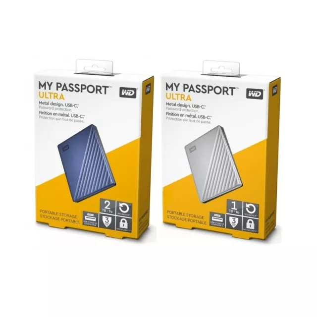 Western Digital 1To 2To 4To 5To My Passport Ultra Disques durs externes HDD WD