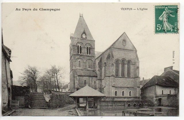 VERTUS - Marne - CPA 51 - l'église