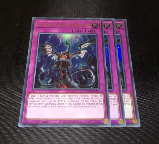 Infinite Impermanence x 3 - Spielset - RA01-EN075 - 1. Auflage - Ultra - Yugioh