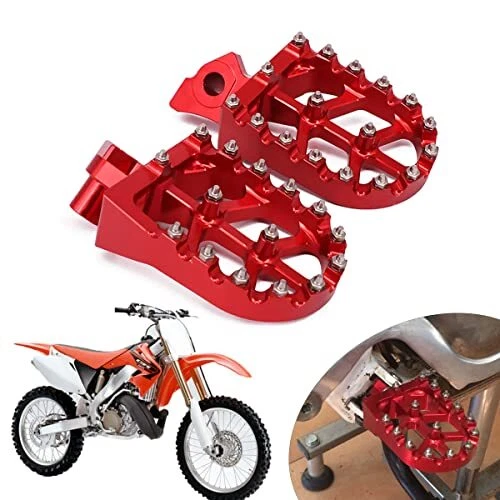 AnXin Foot Pegs Footpegs Footrest Foot Pedals Rests CNC For CR125 95-99 CR250...