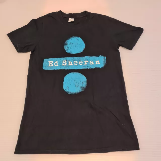 Ed Sheeran Shirt Concert Divide Tour Black Tee T-Shirt Boys Large Australian