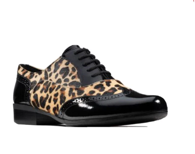 Clarks hamble sales oak leopard print