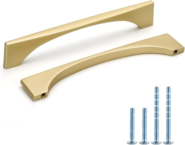 Gold Cabinet Handles Kitchen Cabinet Hardware Zinc Alloy Drawer Pulls