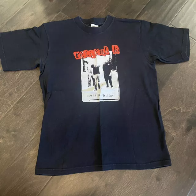 VTG Shirt Black Y2K Relient K Rock Music Punk Band Heavy Graphic Size 14/16